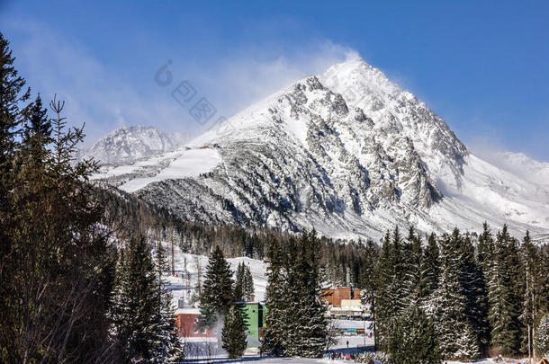 阿尔卑斯山奥地利蓝色加拿大寒冷的