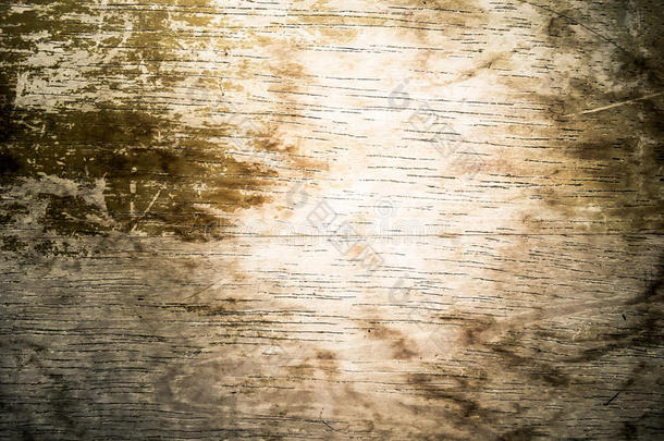 明亮的木板，有划痕的纹理