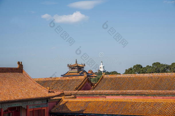 北京故宫博物院屋顶屋檐