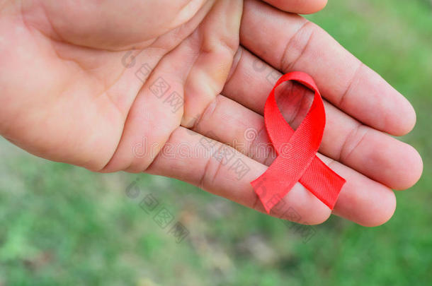 反对艾滋病意识背景癌症