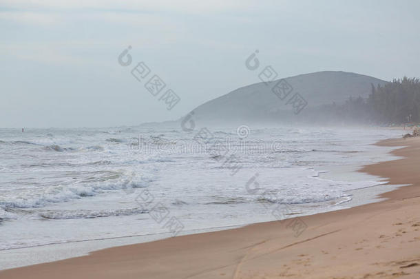 美丽的风景，夏天的大海和沙滩