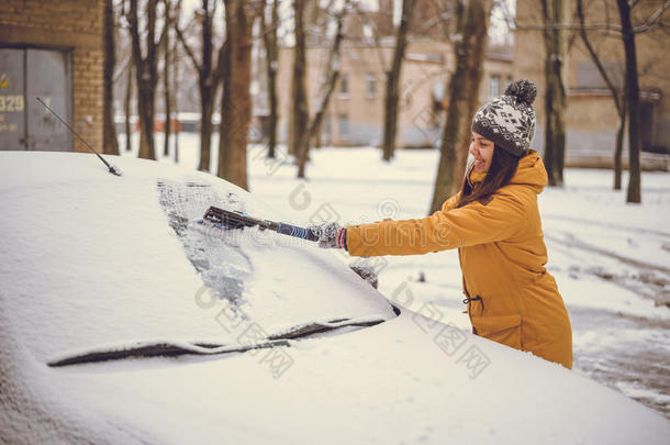 成人汽车暴风雪刷白种人