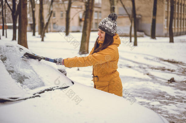 成人汽车暴风雪刷白种人