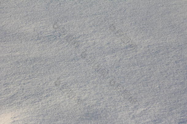 新鲜干净的雪为纹理，背景与复制空间