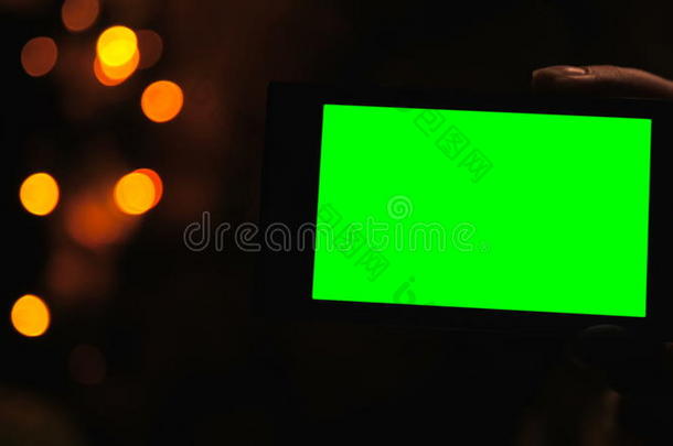 绿色屏幕智能手机