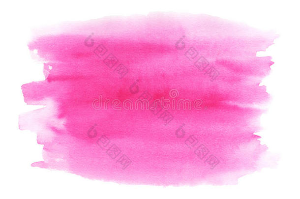手绘粉红色水彩笔触