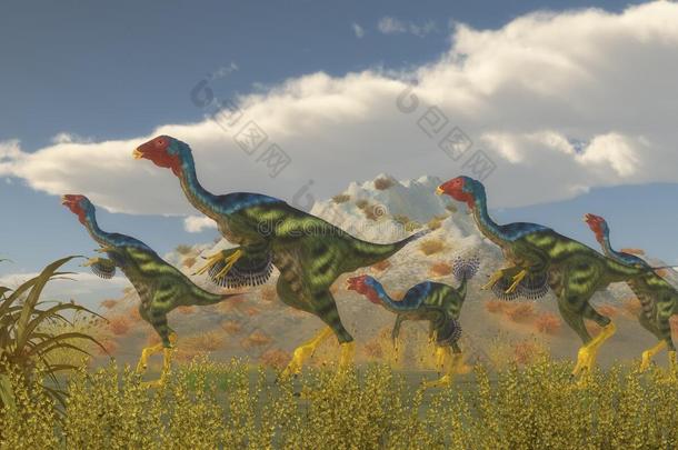 尾翼恐龙群