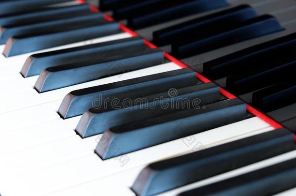 经典<strong>钢琴</strong>键盘，<strong>钢琴</strong>键特写