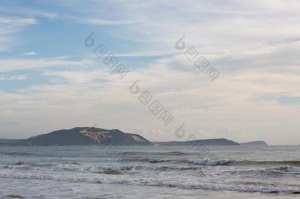 美丽的风景，夏天的大海和沙滩