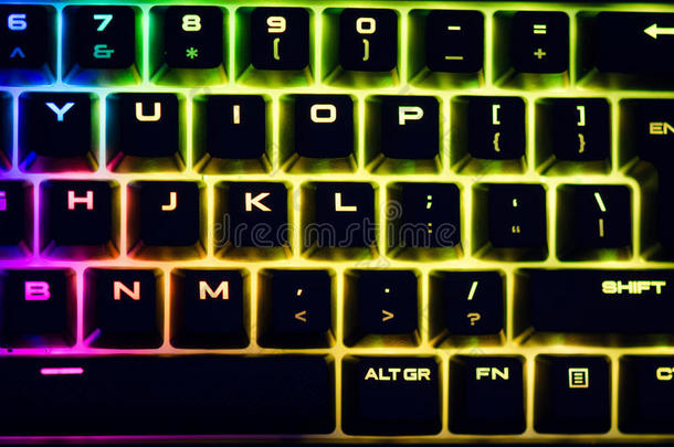 彩色背光机械键盘