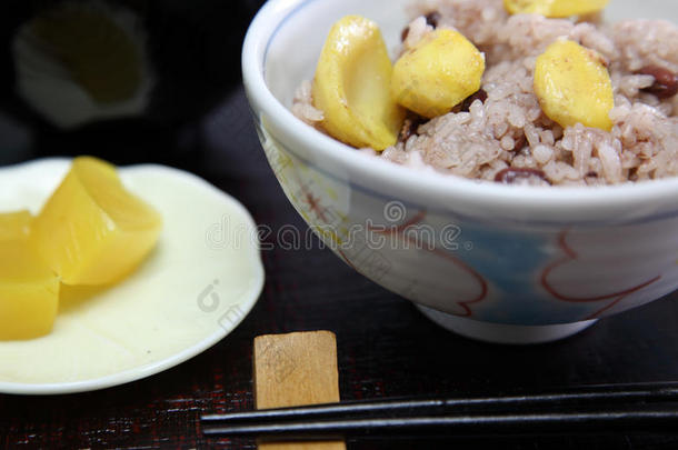 阿祖基豆庆祝板栗烹饪