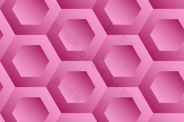 抽象背景粉色六边形