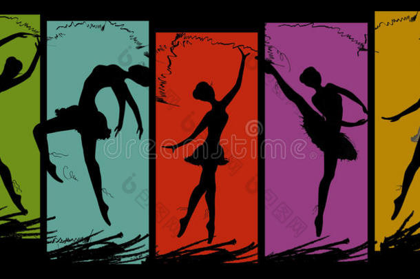 艺术艺术家背景平衡芭蕾舞演员