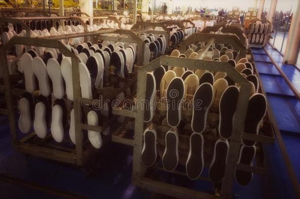 工厂鞋类行业制作制造业