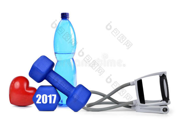 <strong>2017年</strong>积极的有氧运动背景杠铃