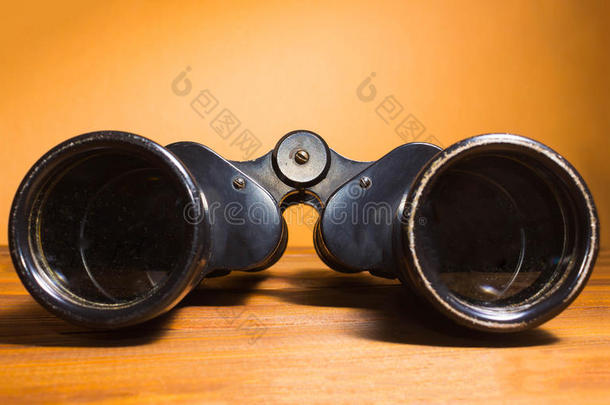 附件冒险古董双目望远镜双筒望远镜