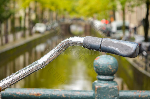 关闭阿姆斯特丹的自行<strong>车把手</strong>