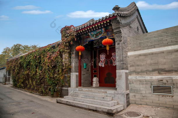 小巷古代的和建筑学北京