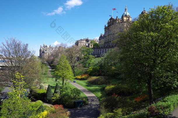 苏格兰爱丁堡王子街花园