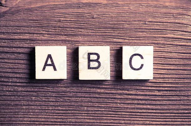 abc公司字母表背景生日块
