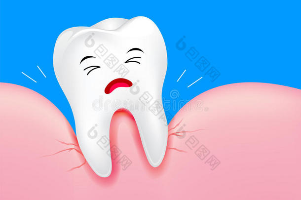 密切牙齿特征与牙龈问题。