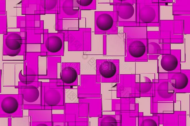 抽象无缝背景在<strong>浅</strong>紫色粉红色圆圈