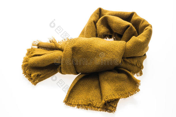 冬季时尚黄色围巾