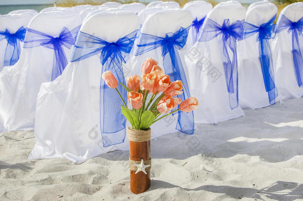 海滩婚礼花