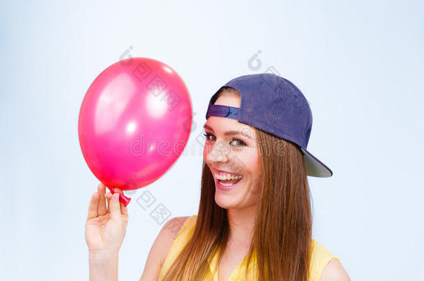 气球生日帽子无忧无虑的庆祝