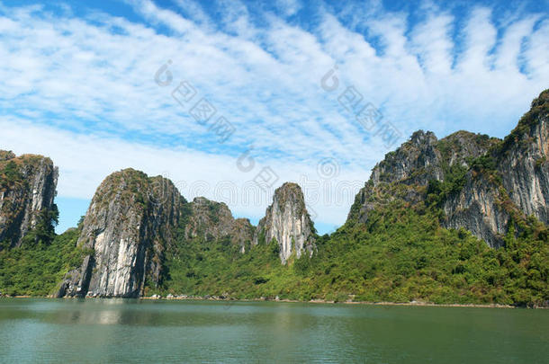 哈龙湾全景，越南旅游