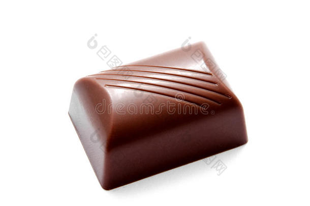 巧克力糖果糖果隔离在白色上