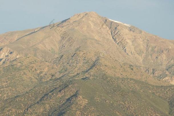 安第斯山脉智利火山口小山丘陵