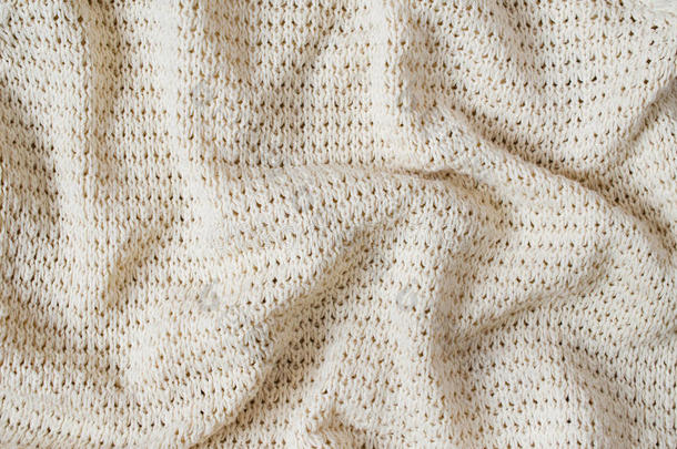 艺术背景米色毯子羊绒