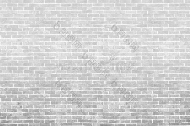 灰色和白色<strong>复古砖墙</strong>的纹理和背景。 用于砖艺术品的概念。