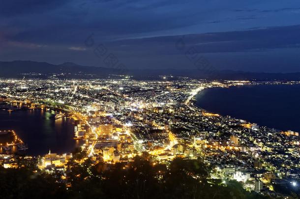 天线城市傍晚函馆北海道