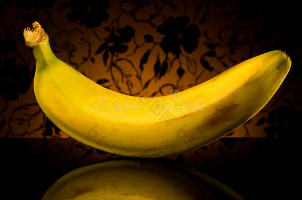 新鲜香蕉有机，水果，桌子，饮食，黄色