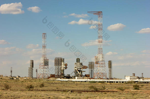 拜科努尔航天器发射场。 布兰。 哈萨克斯坦