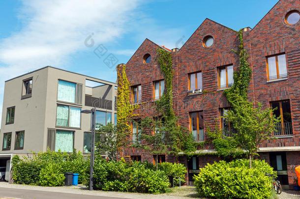 公寓建筑学柏林蓝色砖