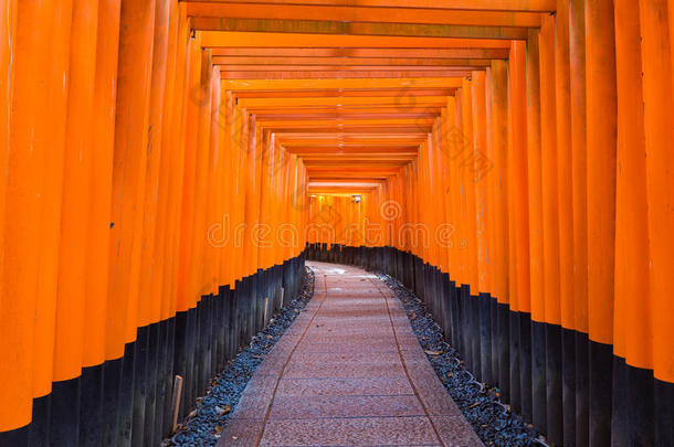 福西米·伊纳里·泰沙神社，著名的下线<strong>亮橙色</strong>