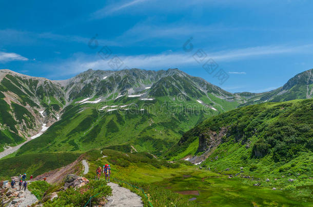 阿尔卑斯山亚洲露营清楚的攀登