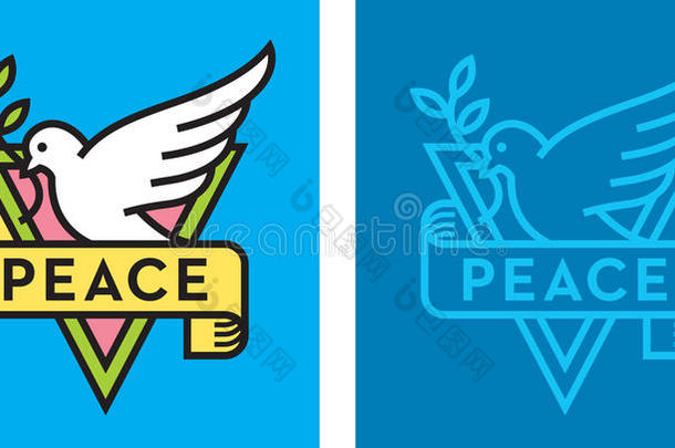 和平<strong>标志</strong>的鸽子