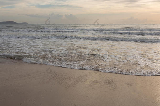 美丽的风景，夏天的大海和沙滩