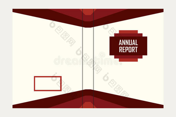 年度报告红色封面设计