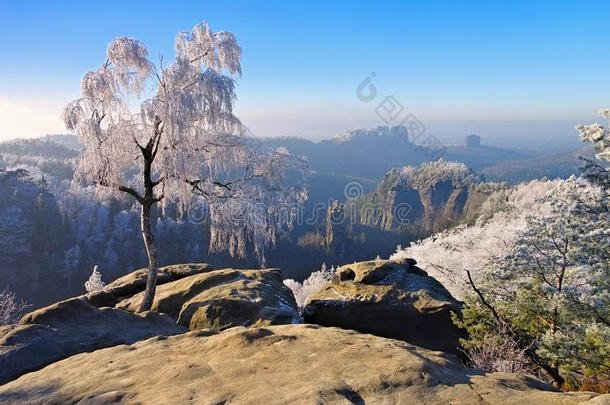 冬天的埃贝砂岩山，卡洛洛克