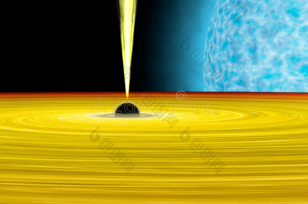 黑洞吸收恒星，