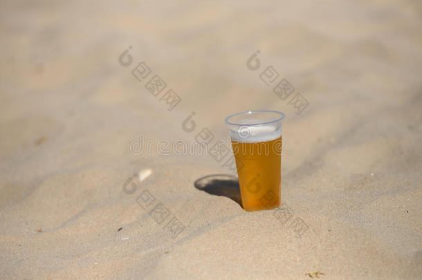 酒精海滩啤酒饮料气泡