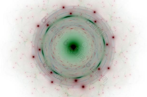 基本粒子系列。 抽象分形形式在核物理科学和平面设计学科上的相互作用。