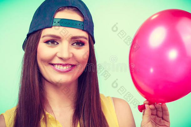 气球<strong>生日帽子</strong>无忧无虑的庆祝