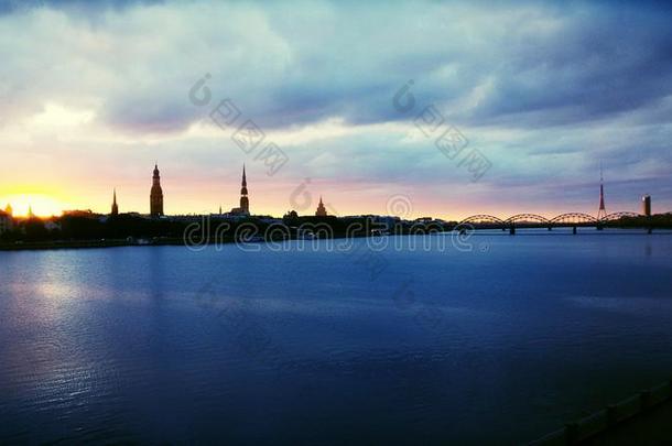 波罗的海桥城市云颜色