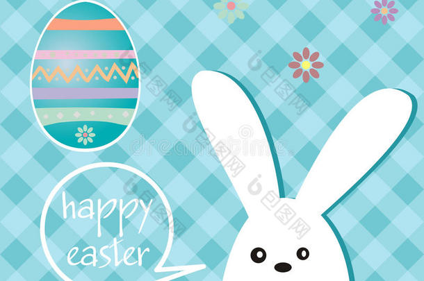 复活节假期-兔子和复活节彩蛋